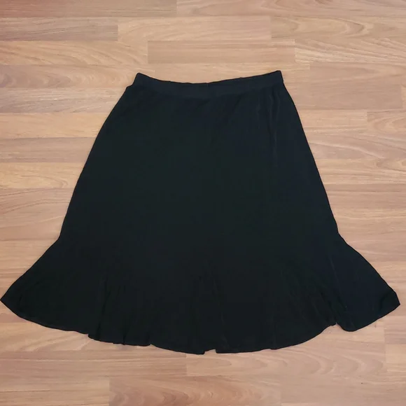 Slinky A-line skirt with Godet Pleats swing Large - Picture 1 of 4